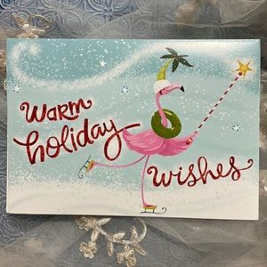 Flamingo Christmas cards, 2 boxes of 16 each